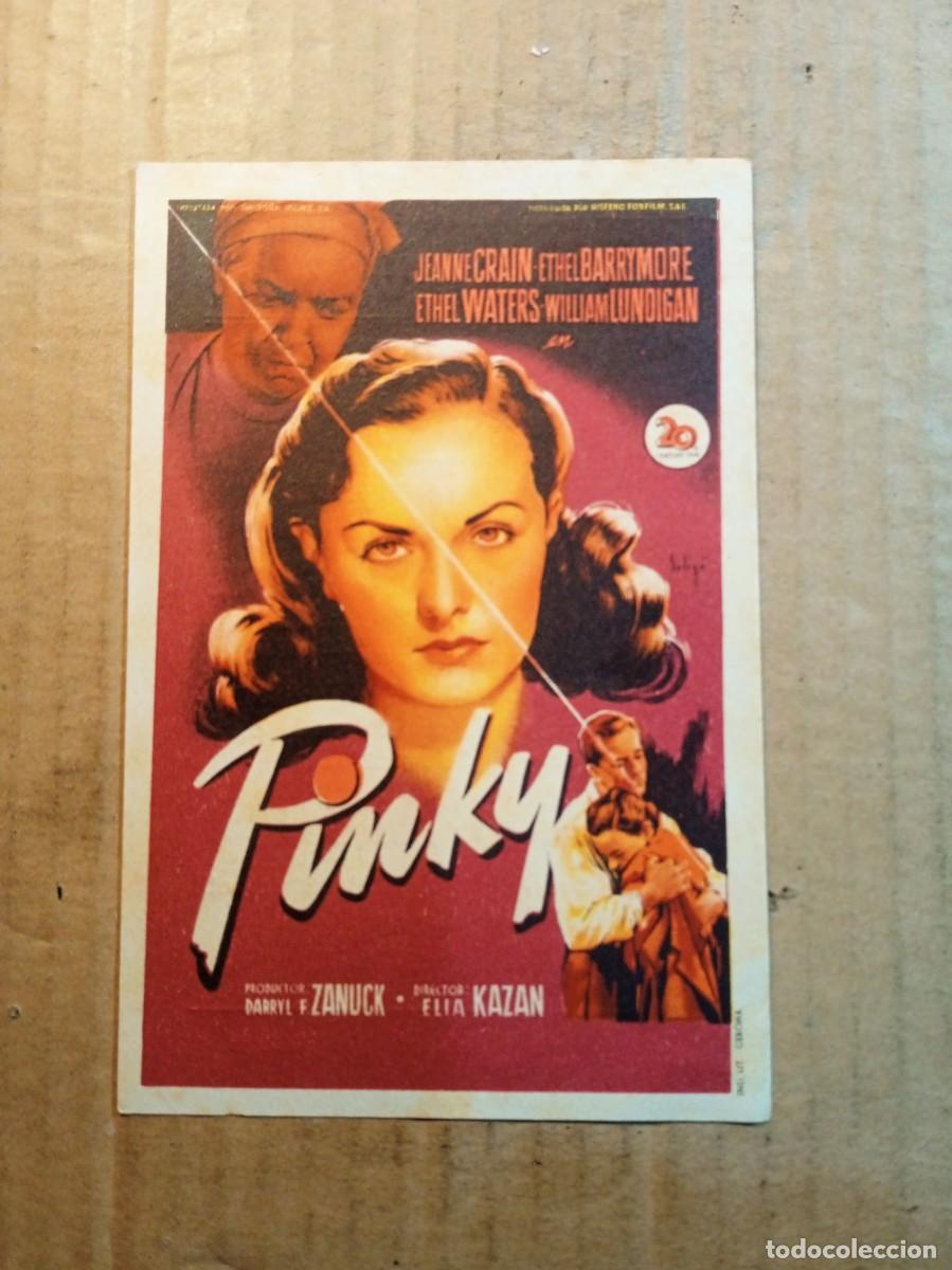 Cine: FOLLETO DE MANO CON PUBLICIDAD PINKY