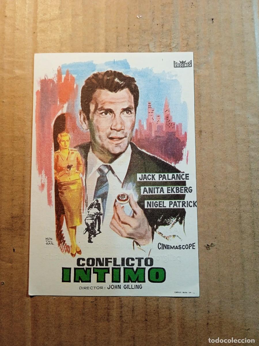 Cine: FOLLETO DE MANO CON PUBLICIDAD CONFLICTO INTIMO