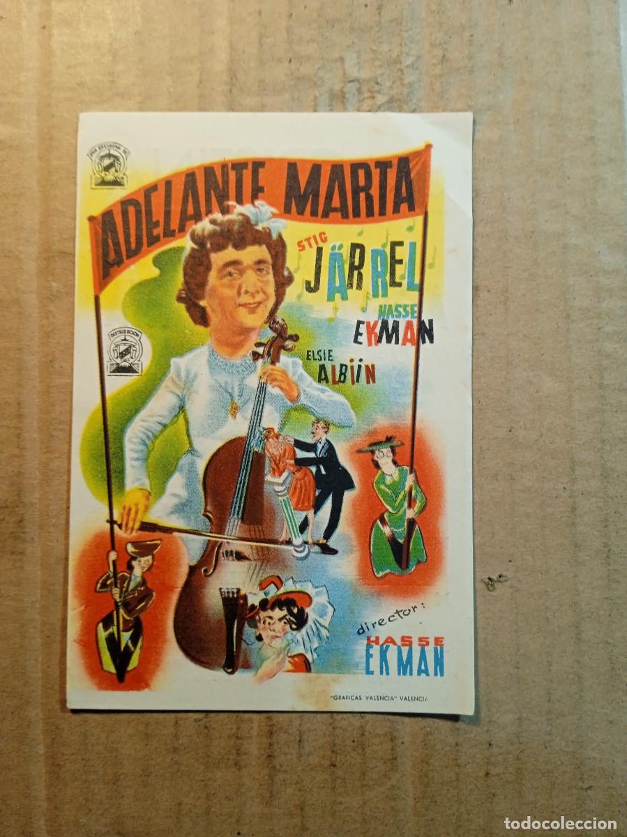 Cinema: FOLLETO DE MANO CON PUBLICIDAD ADELANTE MARTA