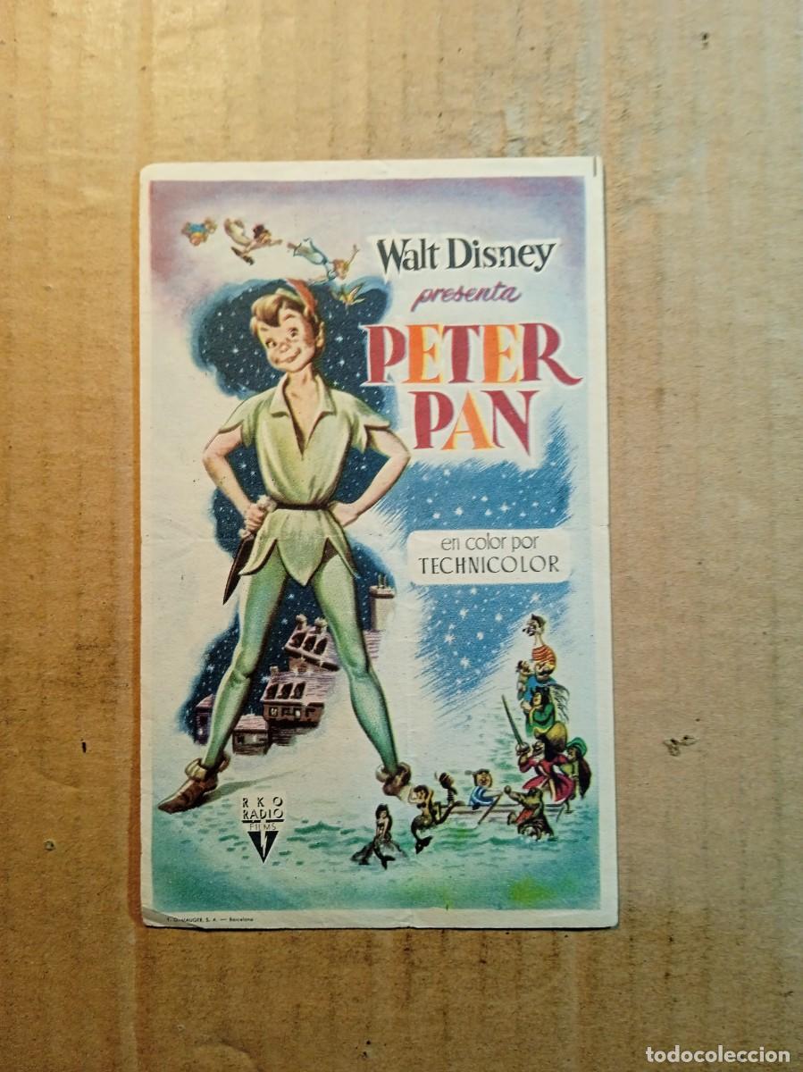 Cine: FOLLETO DE MANO CON PUBLICIDAD PETER PAN