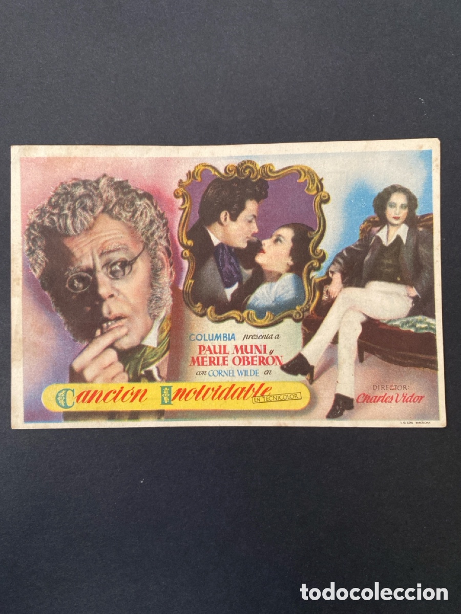 Cine: Programa de cine Canci&oacute;n Inolvidable