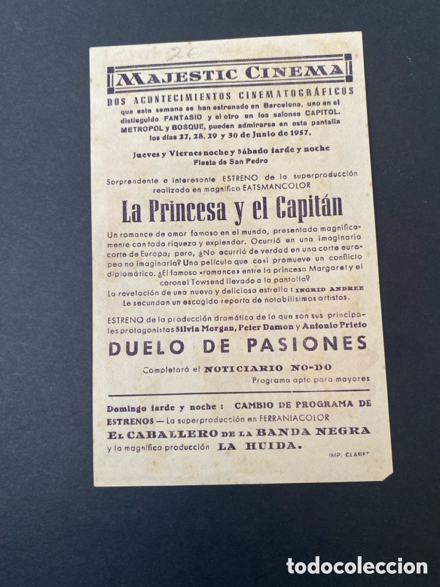 Cine: Programa de ci e La princesa y el capit&aacute;n - Foto 2