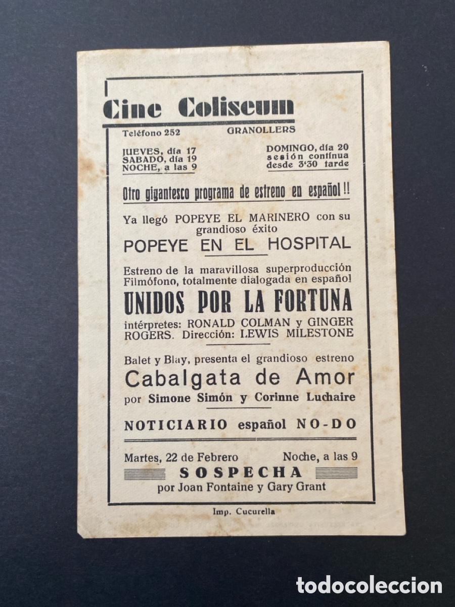 Cine: Programa de cine Unidos por la fortuna - Foto 2