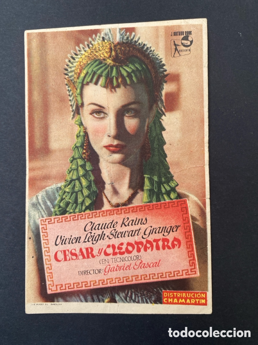 Cine: Programa de cine Cesar y Cleopatra
