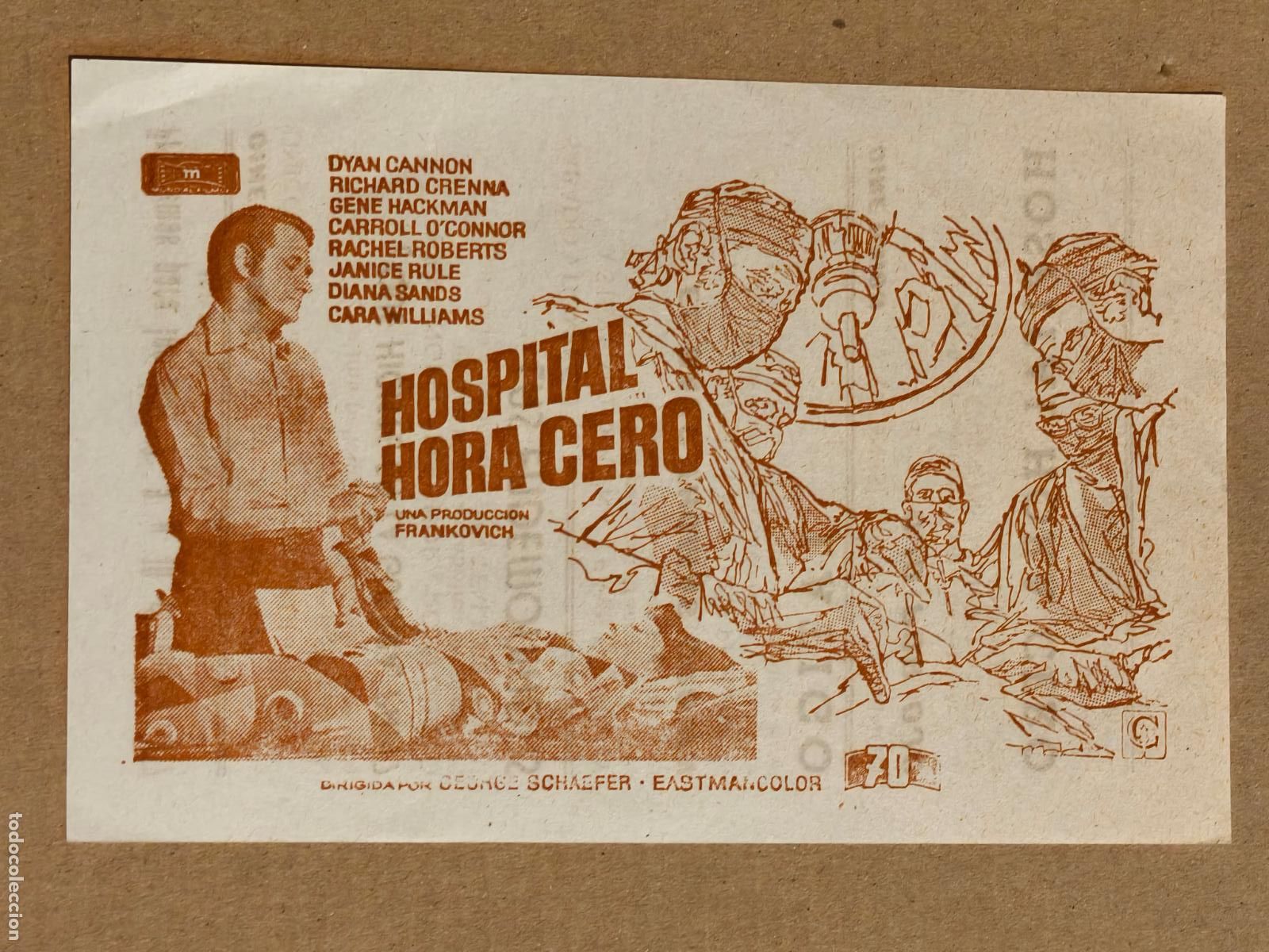 Cinema: HOSPITAL HORA CERO PROGRAMA DE CINE 1970