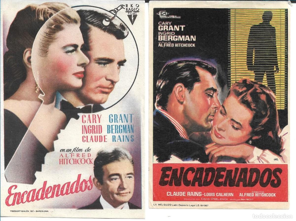  Flyers Publicitaires de films Anciens: DOS PROGRAMAS DE CINE - ENCADENADOS