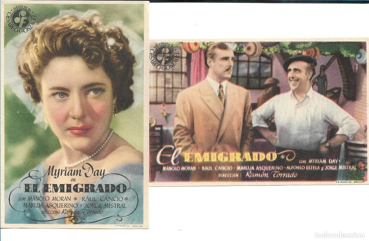 Cine: DOS PROGRAMAS DE CINE - EL EMIGRADO - Foto 1