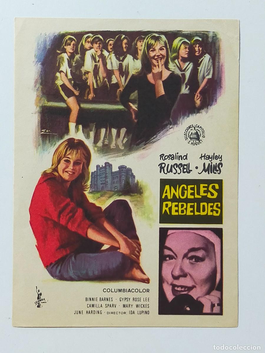 Cine: Programa Sencillo Orig: ANGELES REBELDES. Rosalind Russell, Hayley Mills - Sin cine impreso
