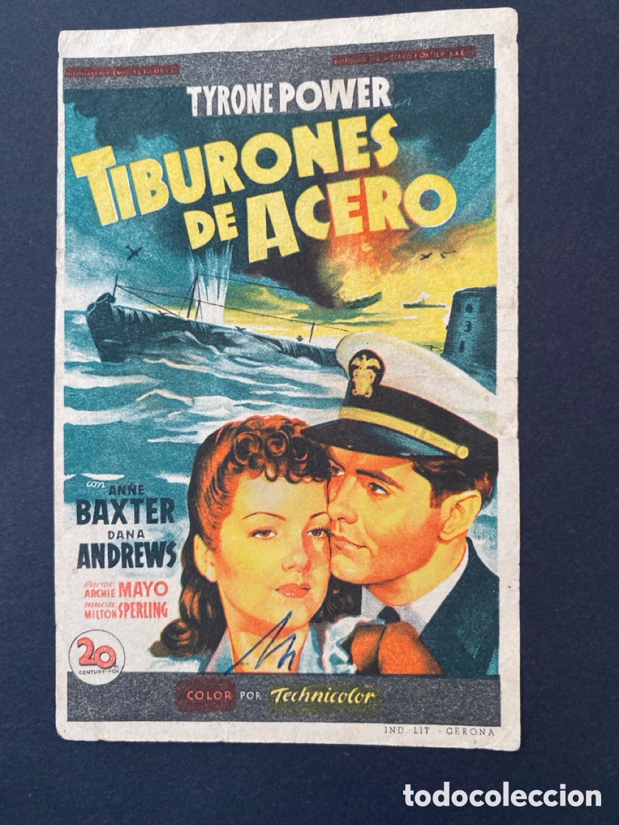 Cine: Programa de cine Tiburones de acero