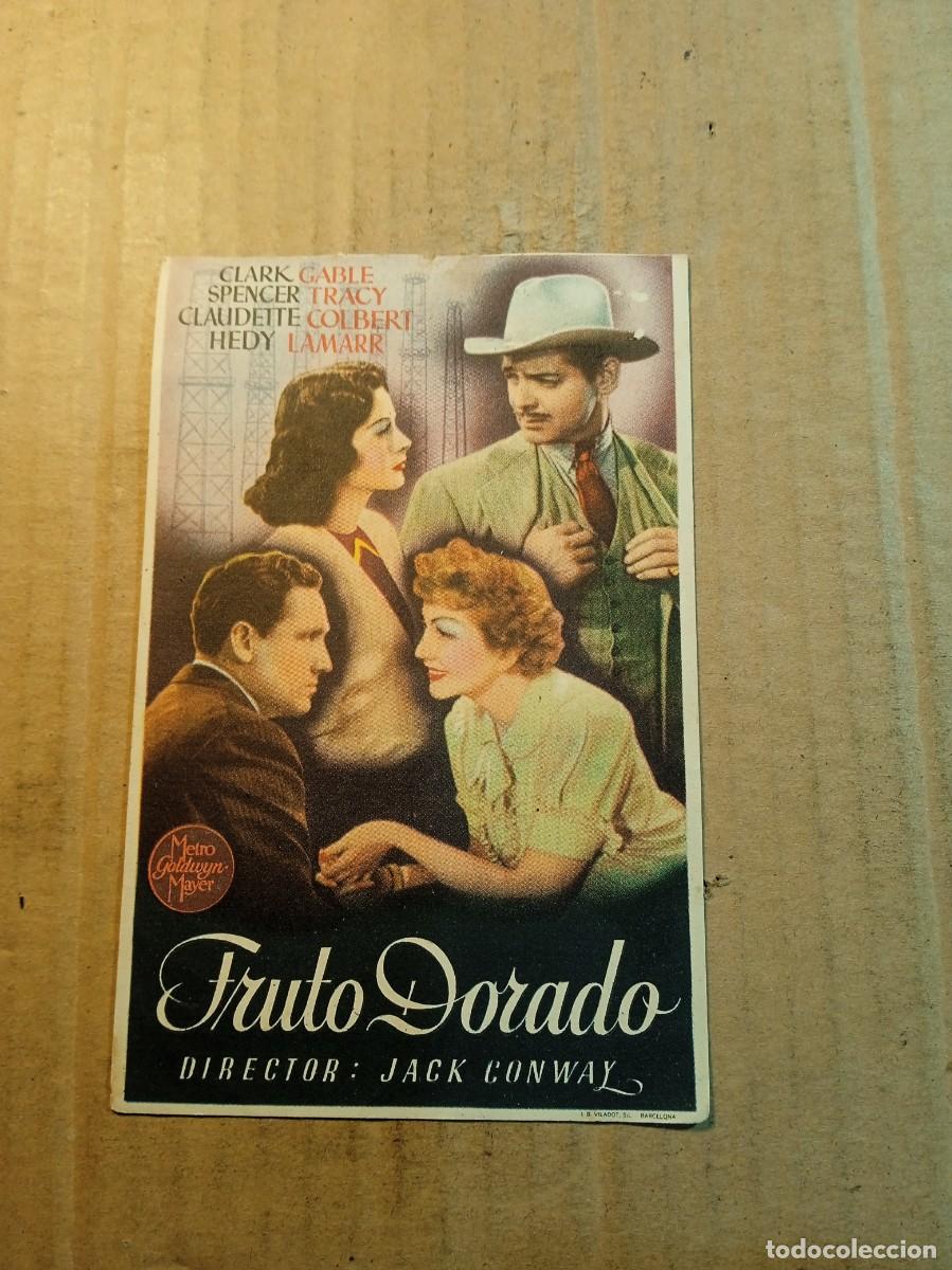 Kino: FOLLETO DE MANO CON PUBLICIDAD FRUTO DORADO