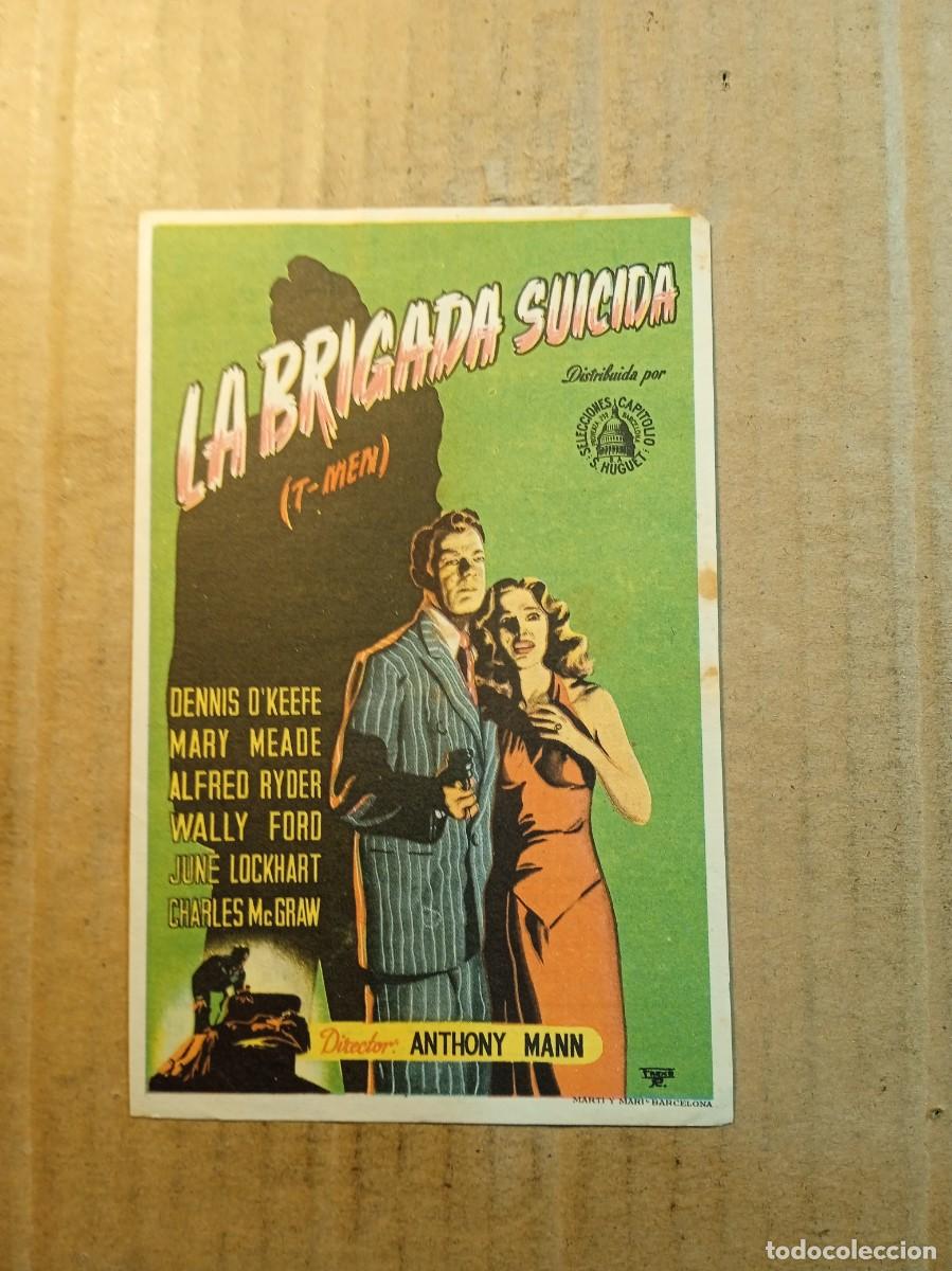  Flyers Publicitaires de films Anciens: FOLLETO DE MANO CON PUBLICIDAD LA BRIGADA SUICIDA