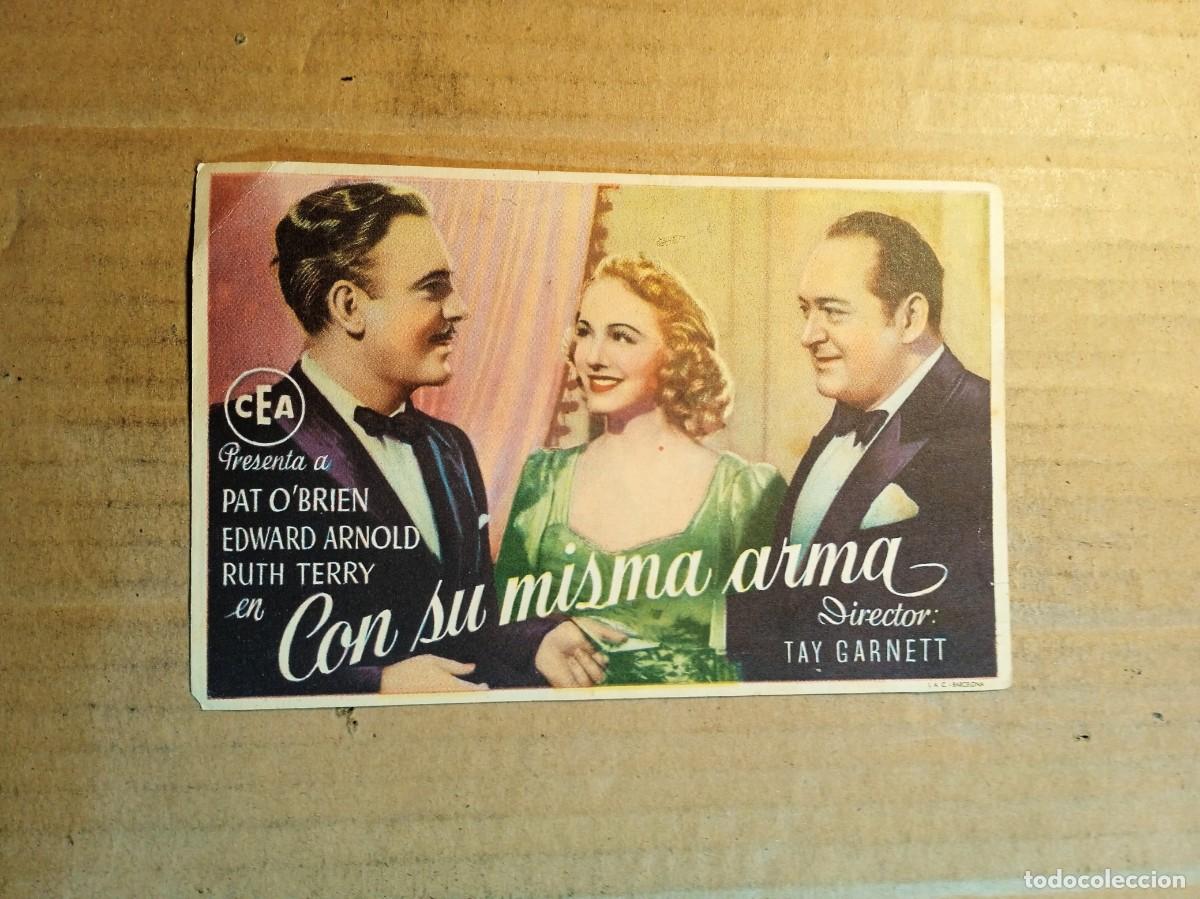 Cine: FOLLETO DE MANO CON PUBLICIDAD CON SU MISMA ARMA