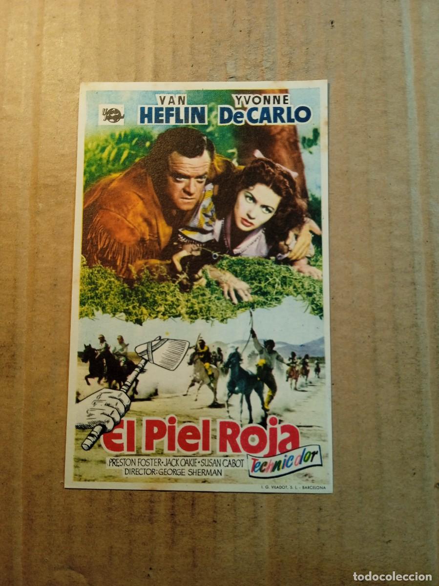 Flyers Publicitaires de films Anciens: FOLLETO DE MANO CON PUBLICIDAD EL PIEL ROJA