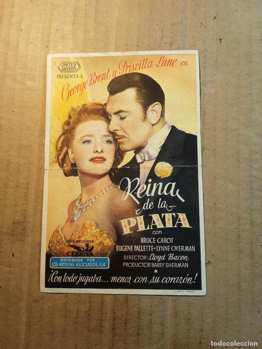  Flyers Publicitaires de films Anciens: FOLLETO DE MANO CON PUBLICIDAD REINA DE LA PLATA