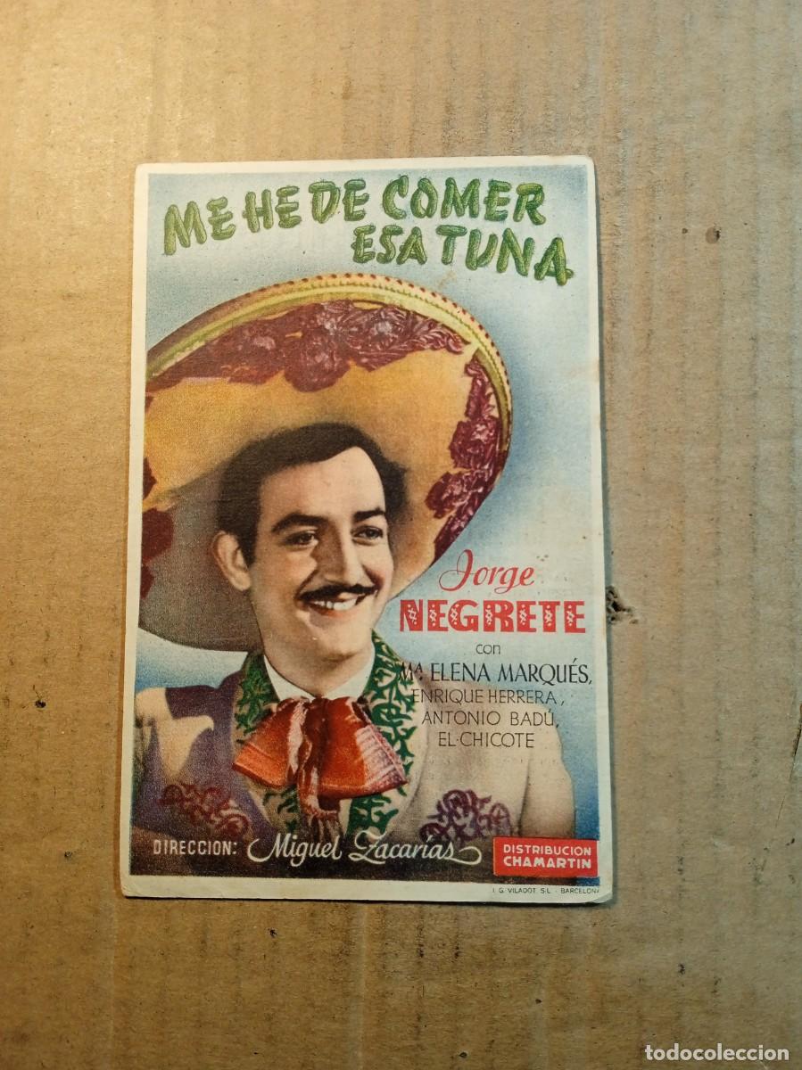  Flyers Publicitaires de films Anciens: FOLLETO DE MANO CON PUBLICIDAD ME HE DE COMER ESA TUNA