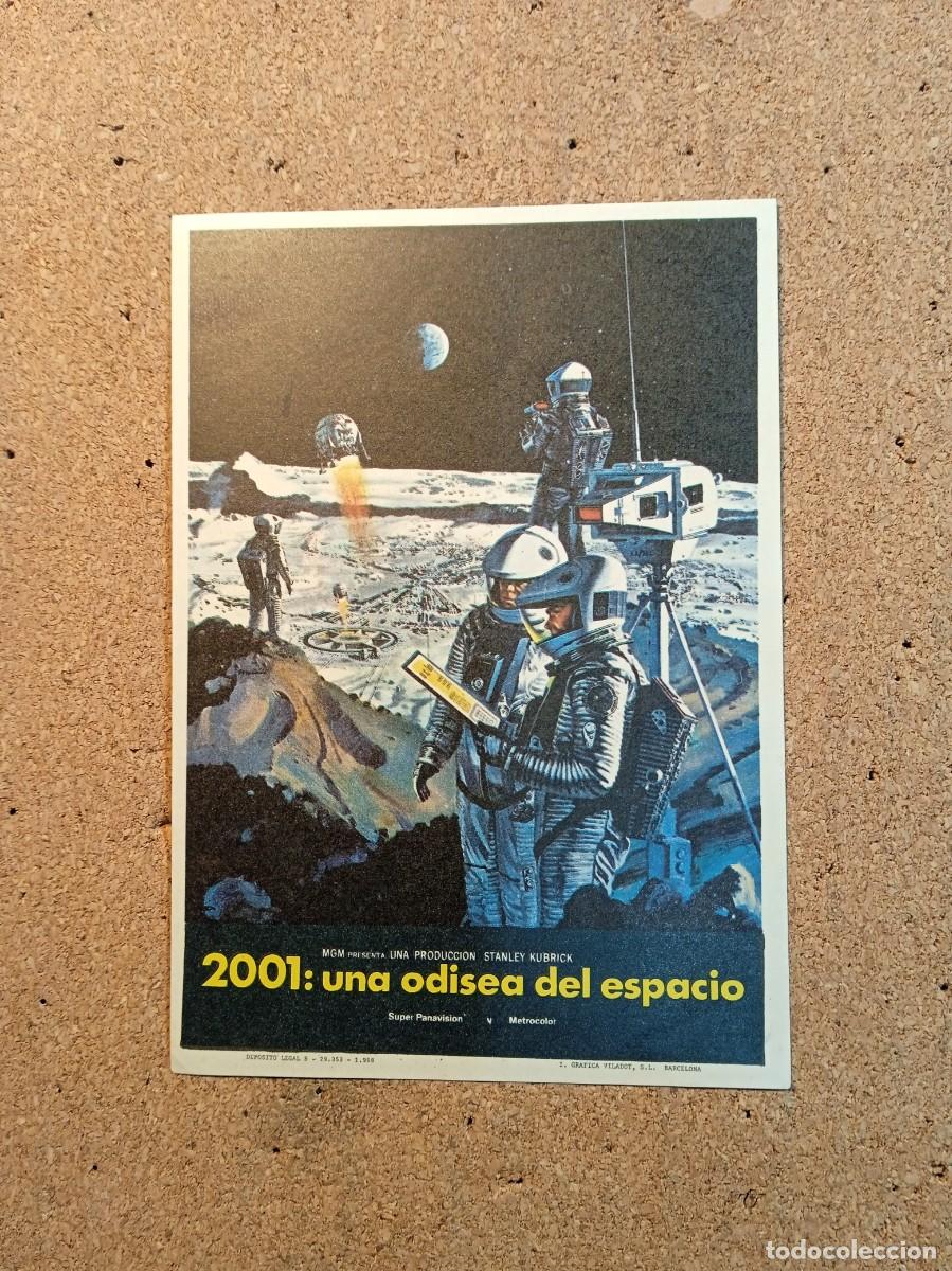 Folhetos de m&atilde;o de filmes antigos de cinema: FOLLETO DE MANO SIN PUBLICIDAD 2001: UNA ODISEA DEL ESPACIO