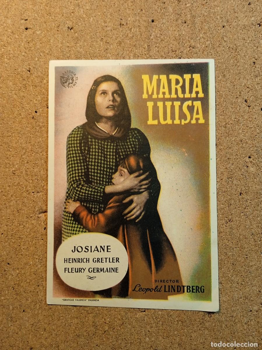  Flyers Publicitaires de films Anciens: FOLLETO DE MANO SIN PUBLICIDAD MARIA LUISA