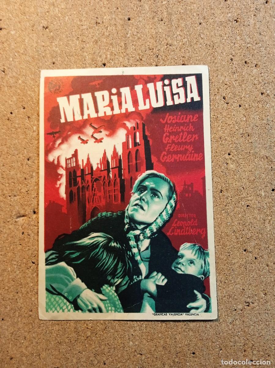 Cine: FOLLETO DE MANO SIN PUBLICIDAD MARIA LUISA