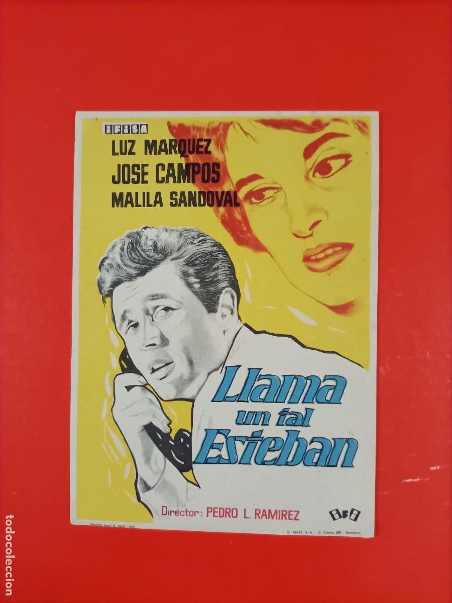 Cine: LLAMA UN TAL ESTEBAN. LUZ MARQUEZ, JOS&Eacute; CAMPOS. EST&Aacute; NUEVO.