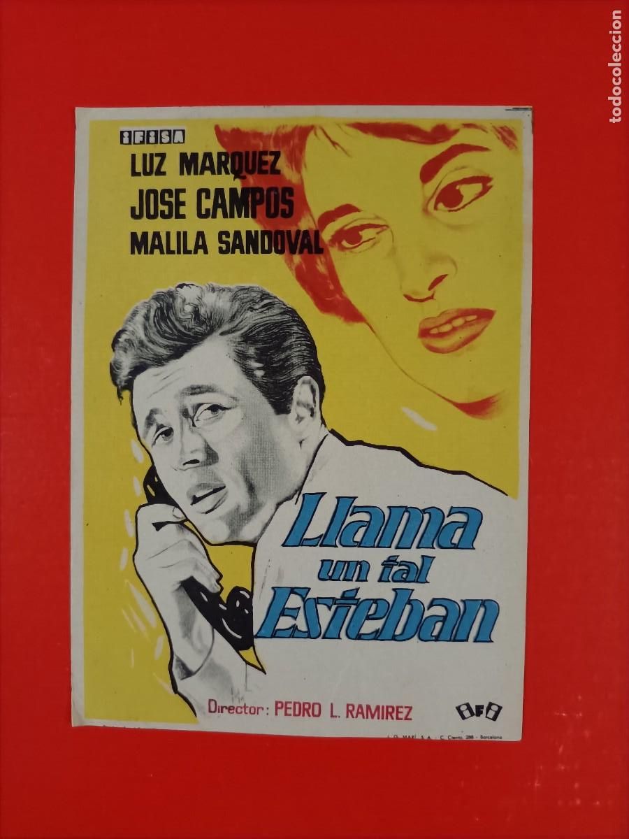 Cine: LLAMA UN TAL ESTEBAN. LUZ MARQUEZ, JOS&Eacute; CAMPOS. EST&Aacute; NUEVO.