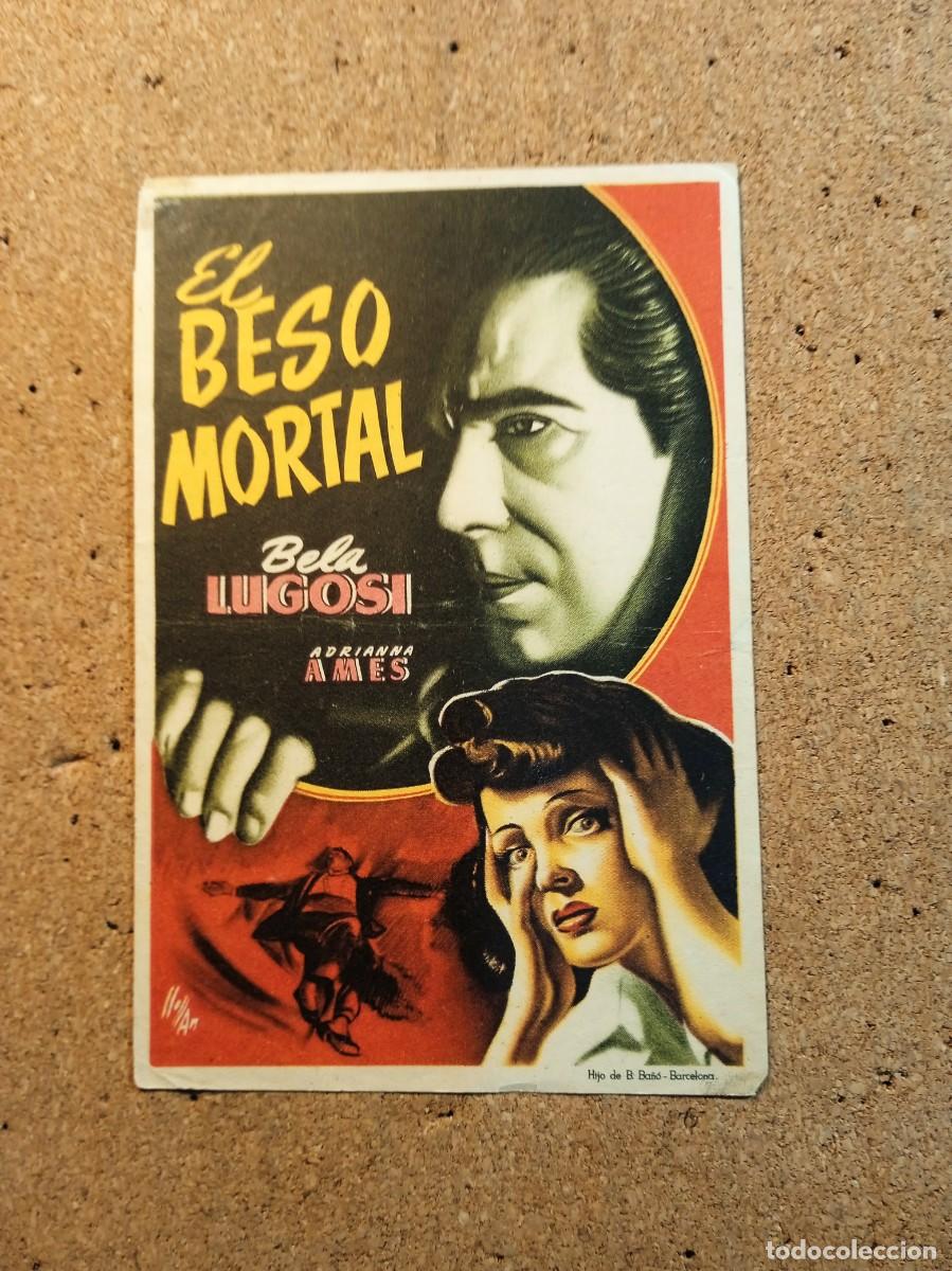  Flyers Publicitaires de films Anciens: FOLLETO DE MANO SIN PUBLICIDAD EL BESO MORTAL