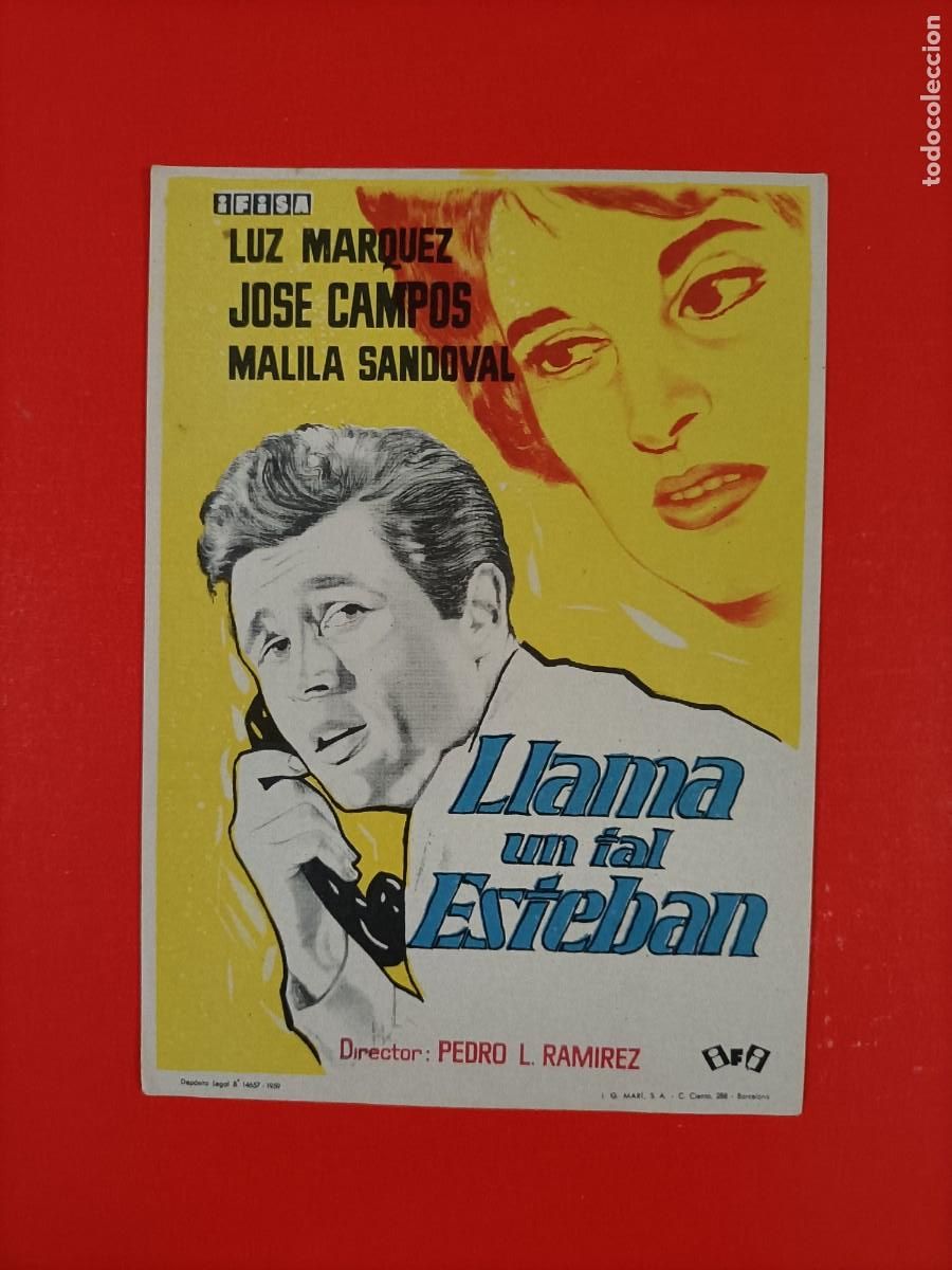 Cine: LLAMA UN TAL ESTEBAN. LUZ MARQUEZ, JOS&Eacute; CAMPOS. EST&Aacute; NUEVO.