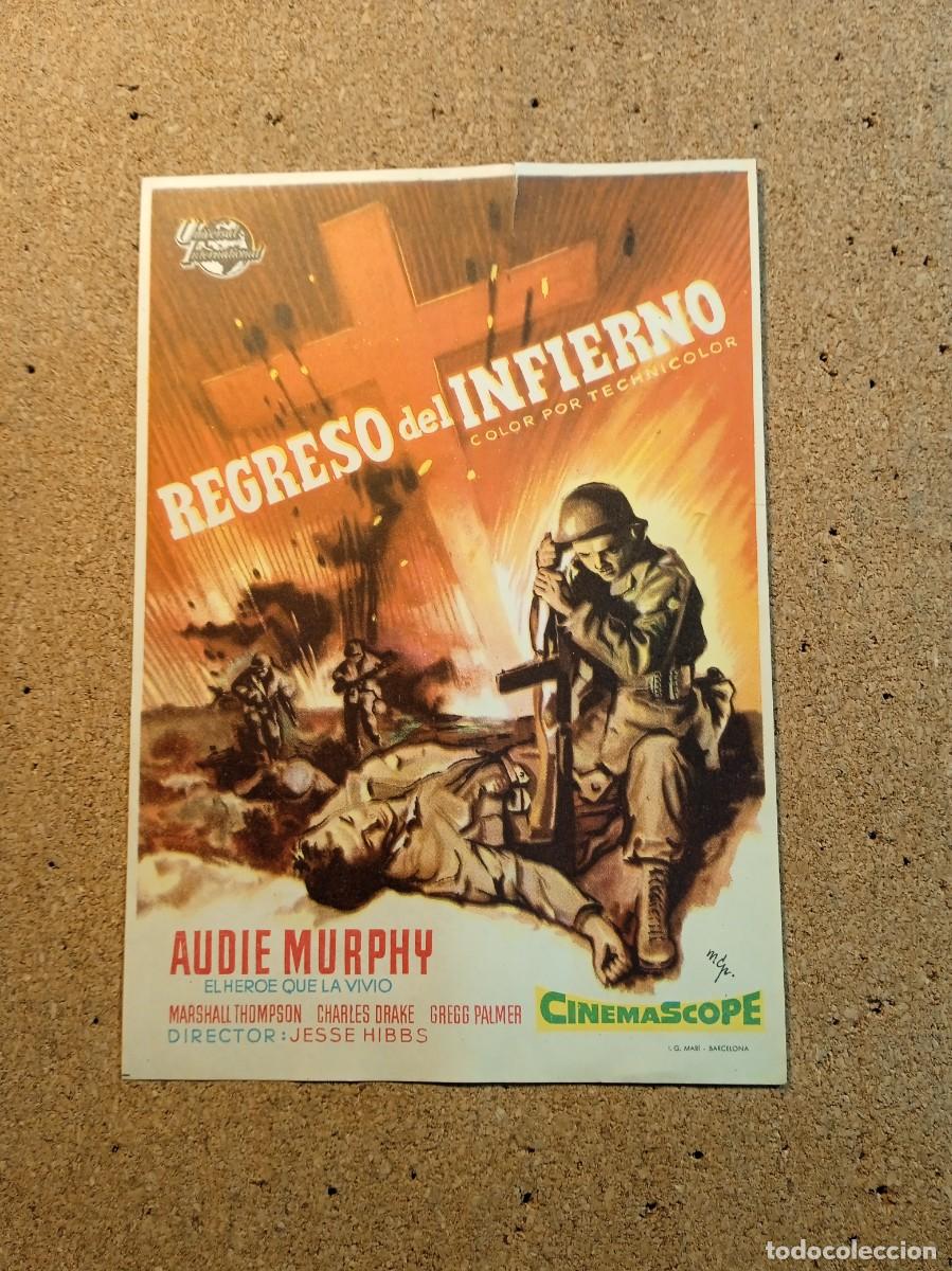  Flyers Publicitaires de films Anciens: FOLLETO DE MANO SIN PUBLICIDAD REGRESO DEL INFIERNO