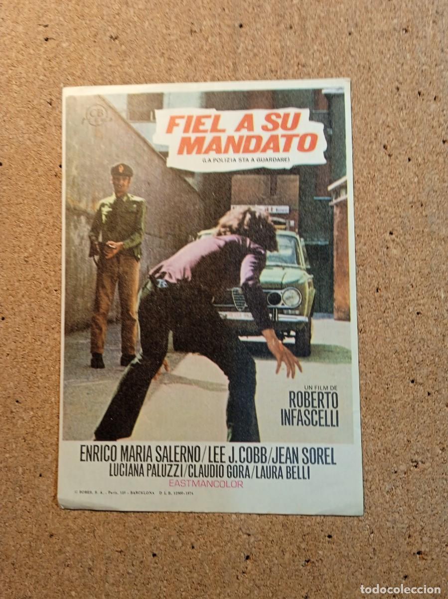 Cine: FOLLETO DE MANO SIN PUBLICIDAD FIEL A SU MANDATO