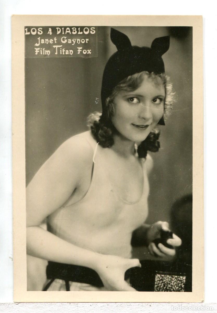  Foglietti di film di film antichi di cinema: LOS 4 DIABLOS, con Janet Gaynor.