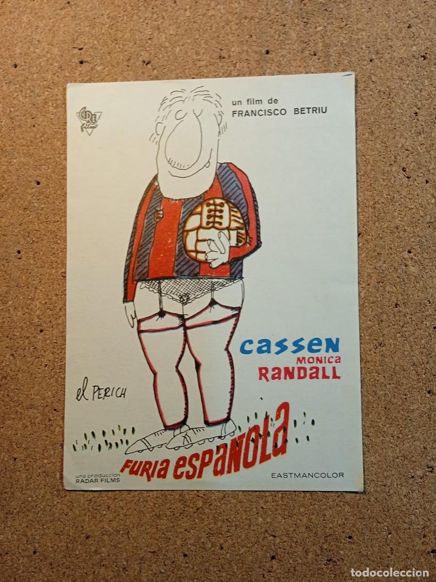Kino: FOLLETO DE MANO SIN PUBLICIDAD FURIA ESPA&Ntilde;OLA