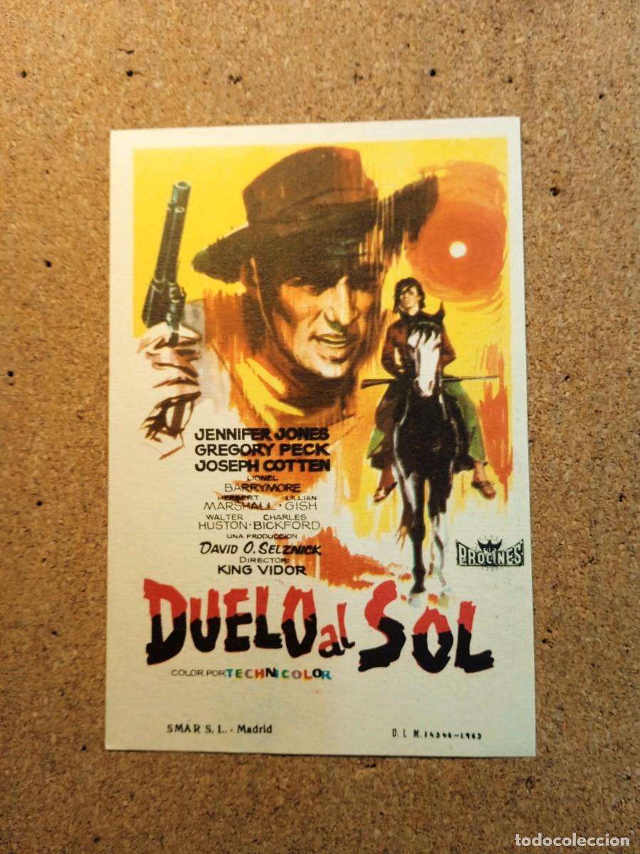 Foglietti di film di film antichi di cinema: FOLLETO DE MANO SIN PUBLICIDAD DUELO AL SOL