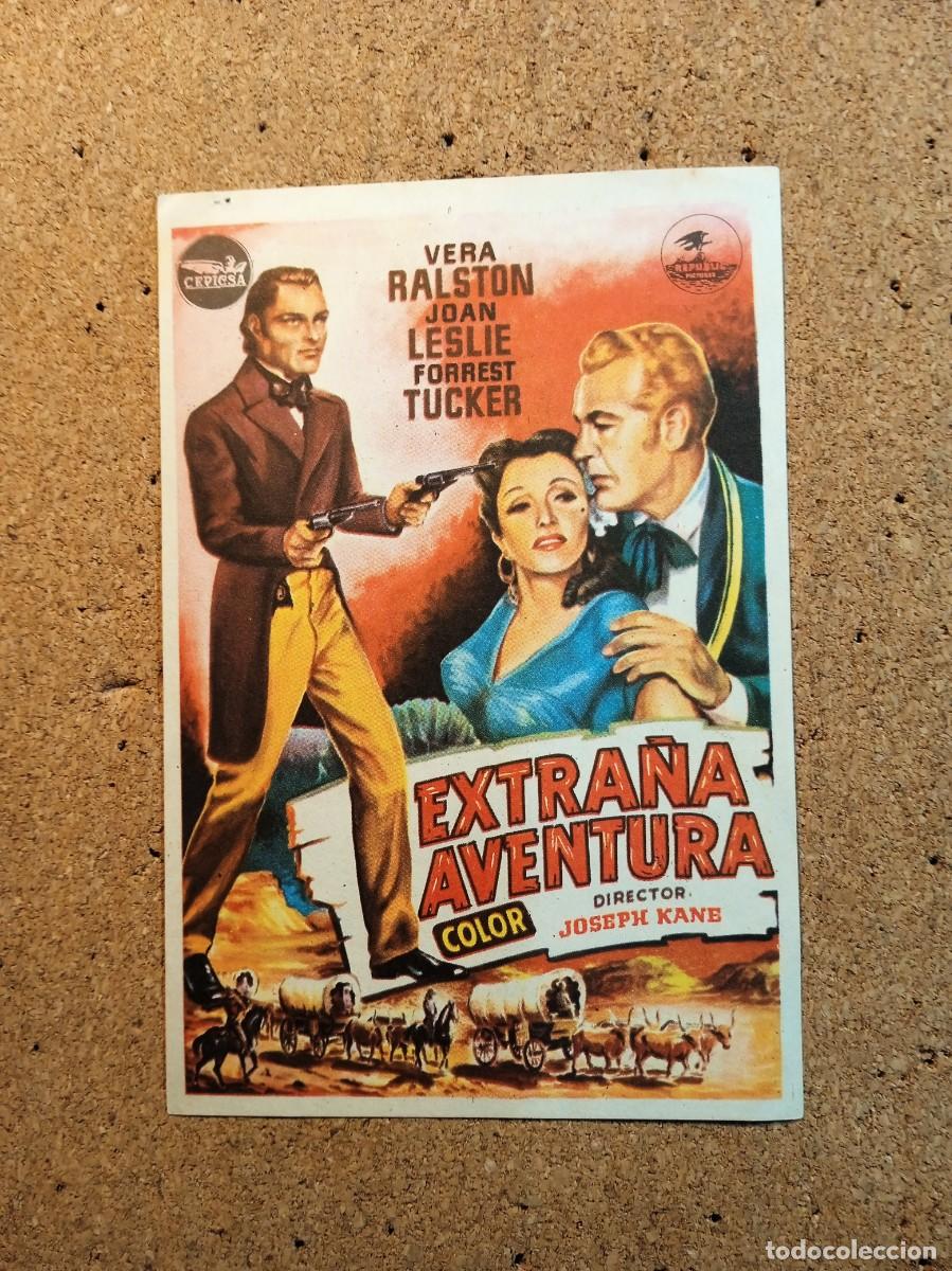 Folhetos de m&atilde;o de filmes antigos de cinema: FOLLETO DE MANO SIN PUBLICIDAD EXTRA&Ntilde;A AVENTURA