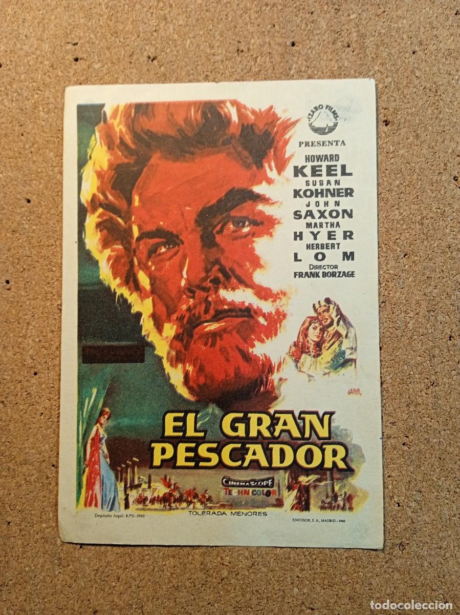  Flyers Publicitaires de films Anciens: FOLLETO DE MANO SIN PUBLICIDAD EL GRAN PESCADOR