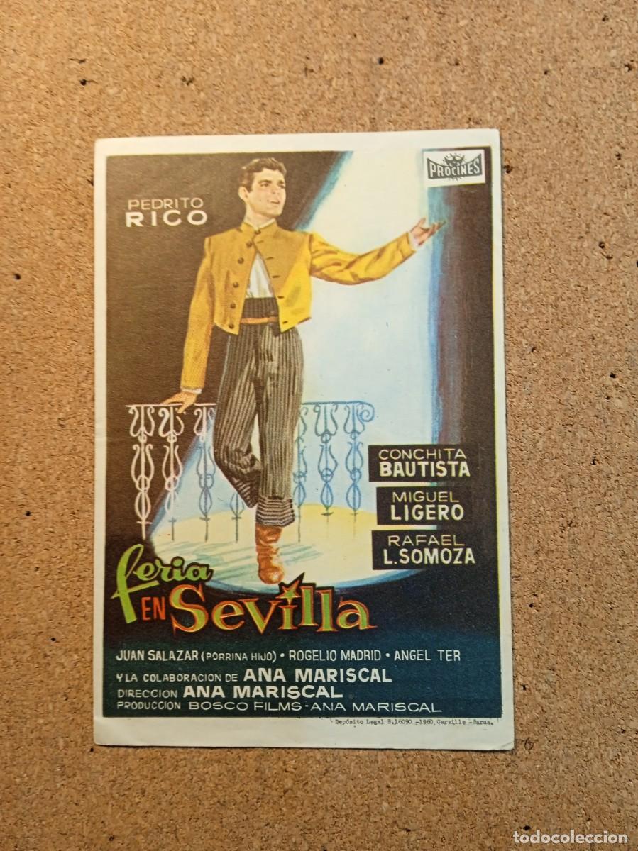Kino: FOLLETO DE MANO SIN PUBLICIDAD FERIA DE SEVILLA