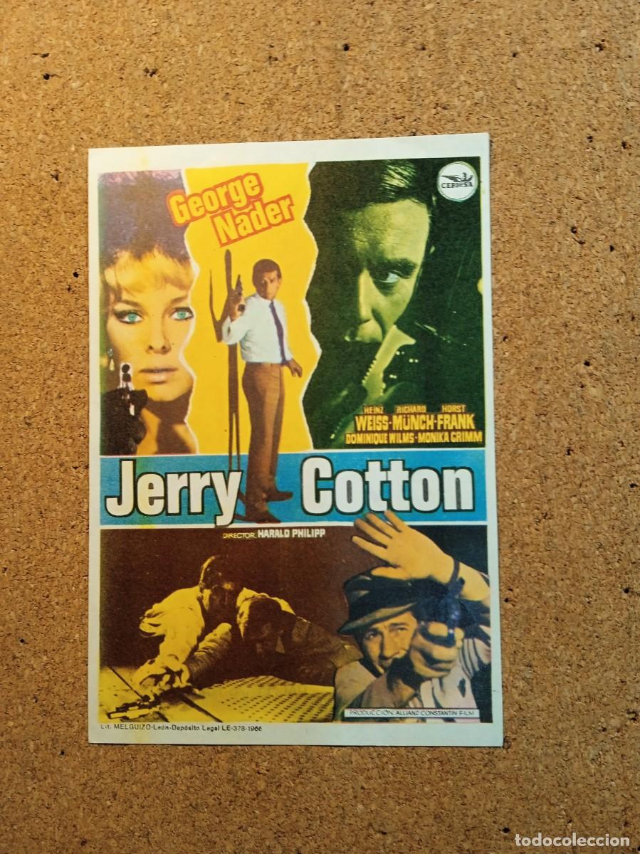  Flyers Publicitaires de films Anciens: FOLLETO DE MANO SIN PUBLICIDAD JERRY COTTON
