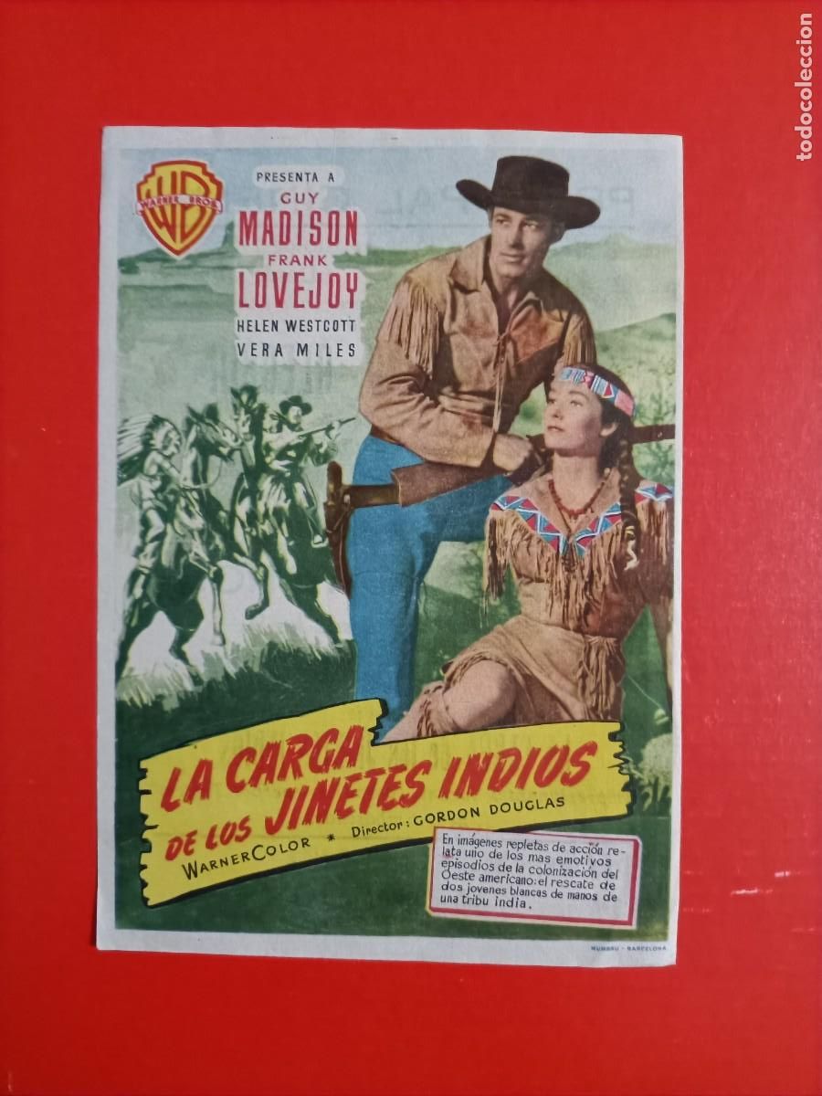 Cine: LA CARGA DE LOS JINETES INDIOS. C/P. PLAZA DE TOROS, VELEZ M&Aacute;LAGA. EST&Aacute; NUEVO.