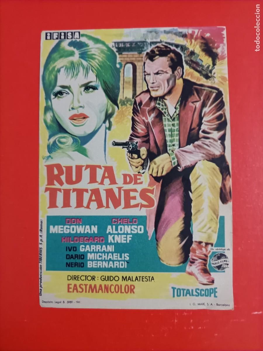 Cine: RUTA DE TITANES. DON MEGOWAN, HILDEGARD KNEF. EST&Aacute; NUEVO. 3