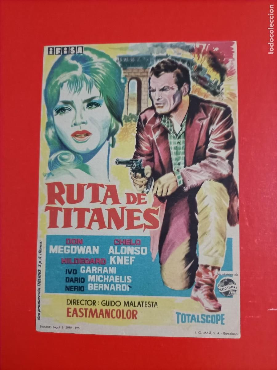 Cine: RUTA DE TITANES. DON MEGOWAN, HILDEGARD KNEF. EST&Aacute; NUEVO.
