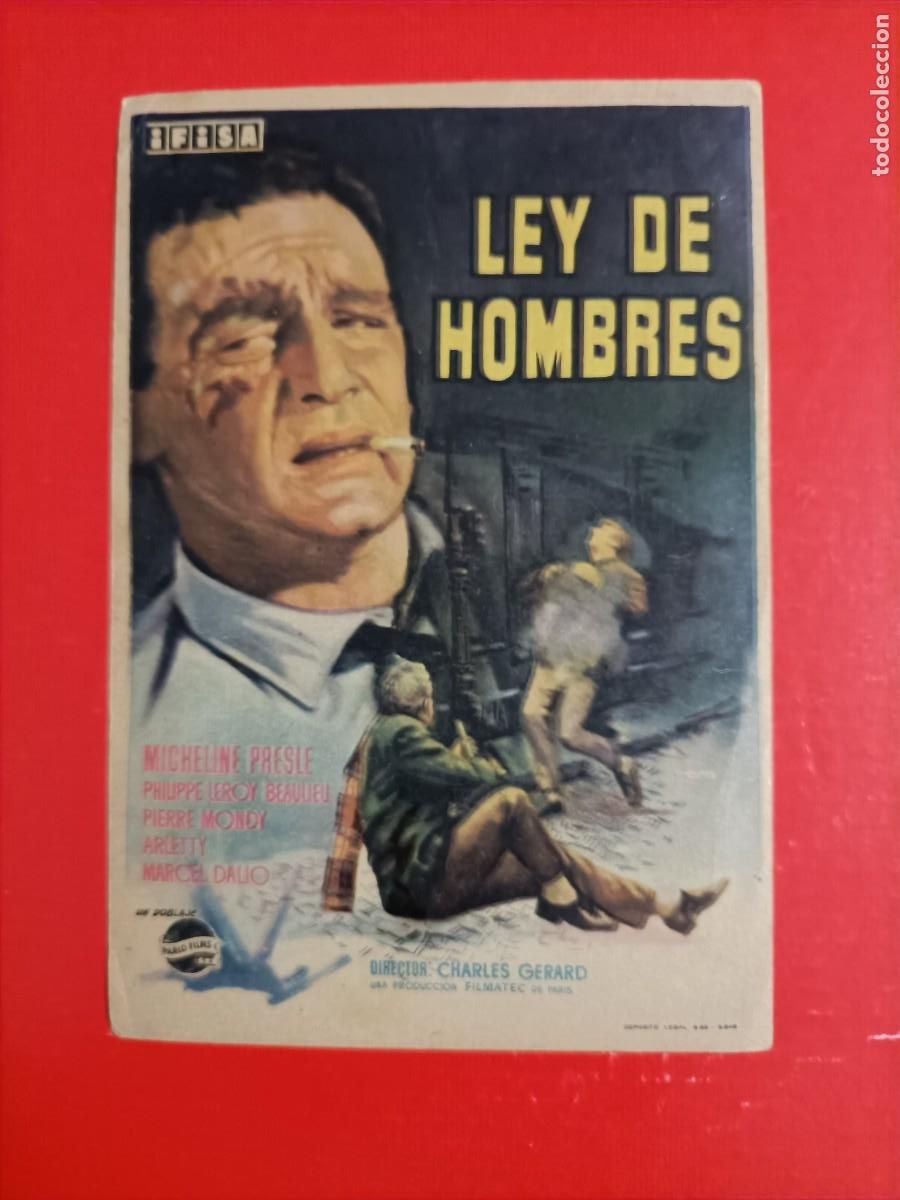 Cine: LEY DE HOMBRES. MICHELINE PRESLE, PHILIPPE LEROY. ARLETTY. EST&Aacute; NUEVO.