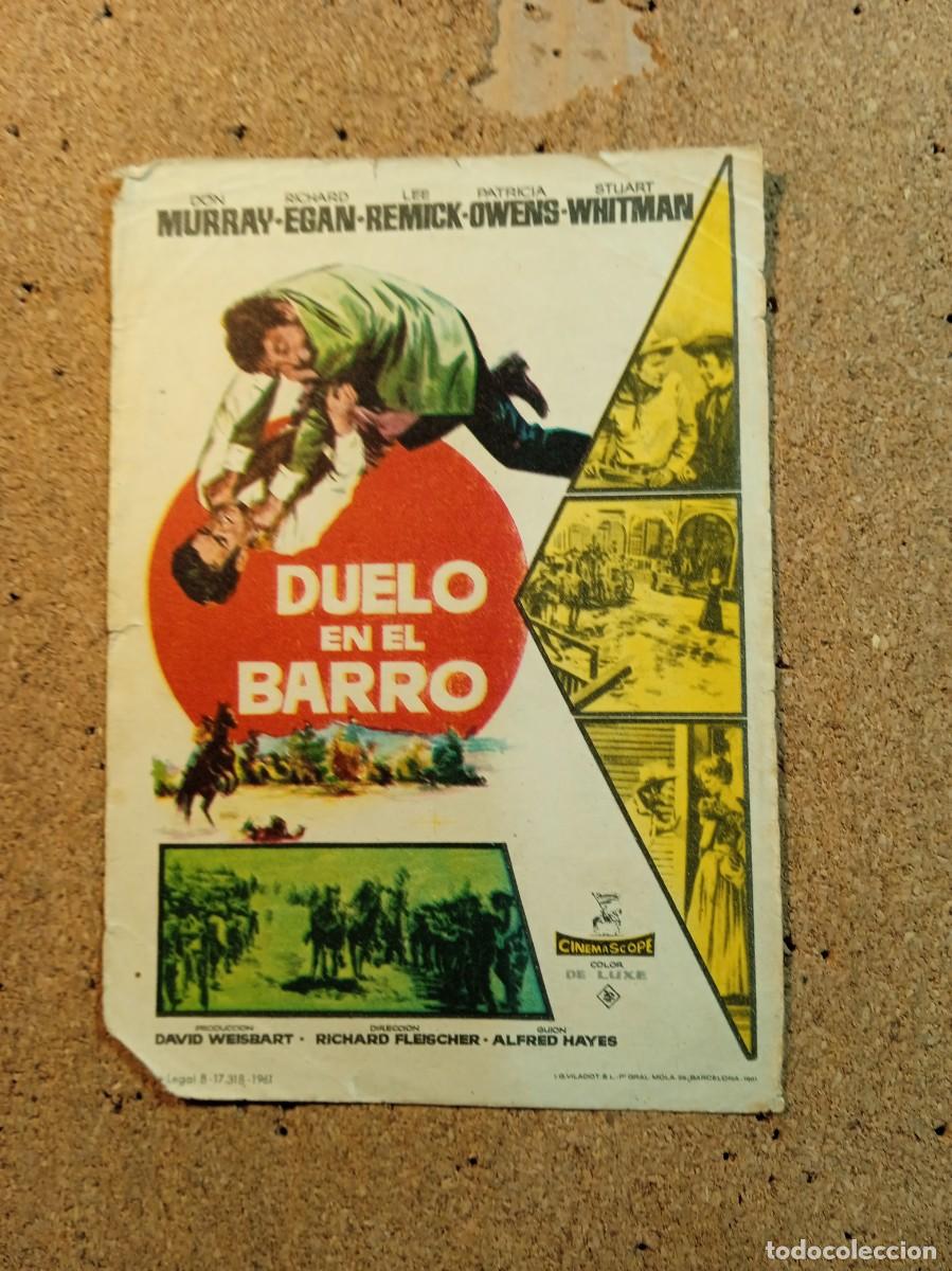 Kino: FOLLETO DE MANO SIN PUBLICIDAD DUELO EN EL BARRO