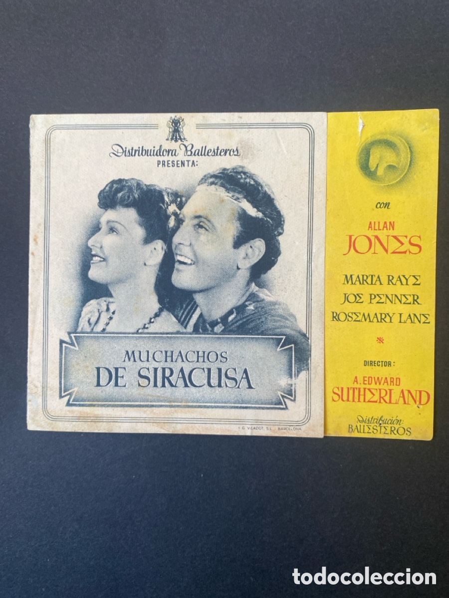 Cine: Programa de cine Muchachos de Siracusa