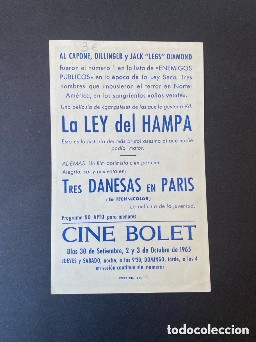 Cine: Programa se cine La ley del hampa - Foto 2