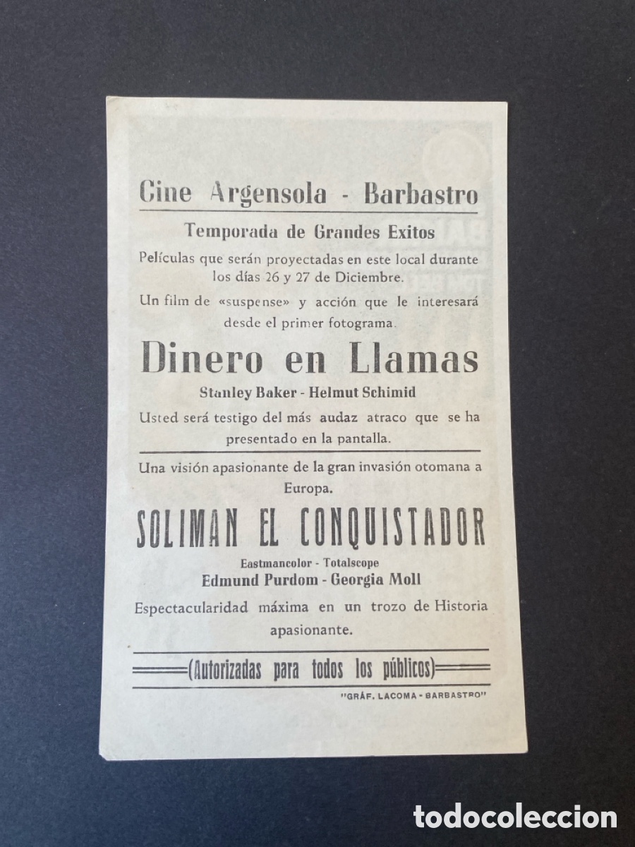 Cine: Programa de cine Dinero en llamas - Foto 2