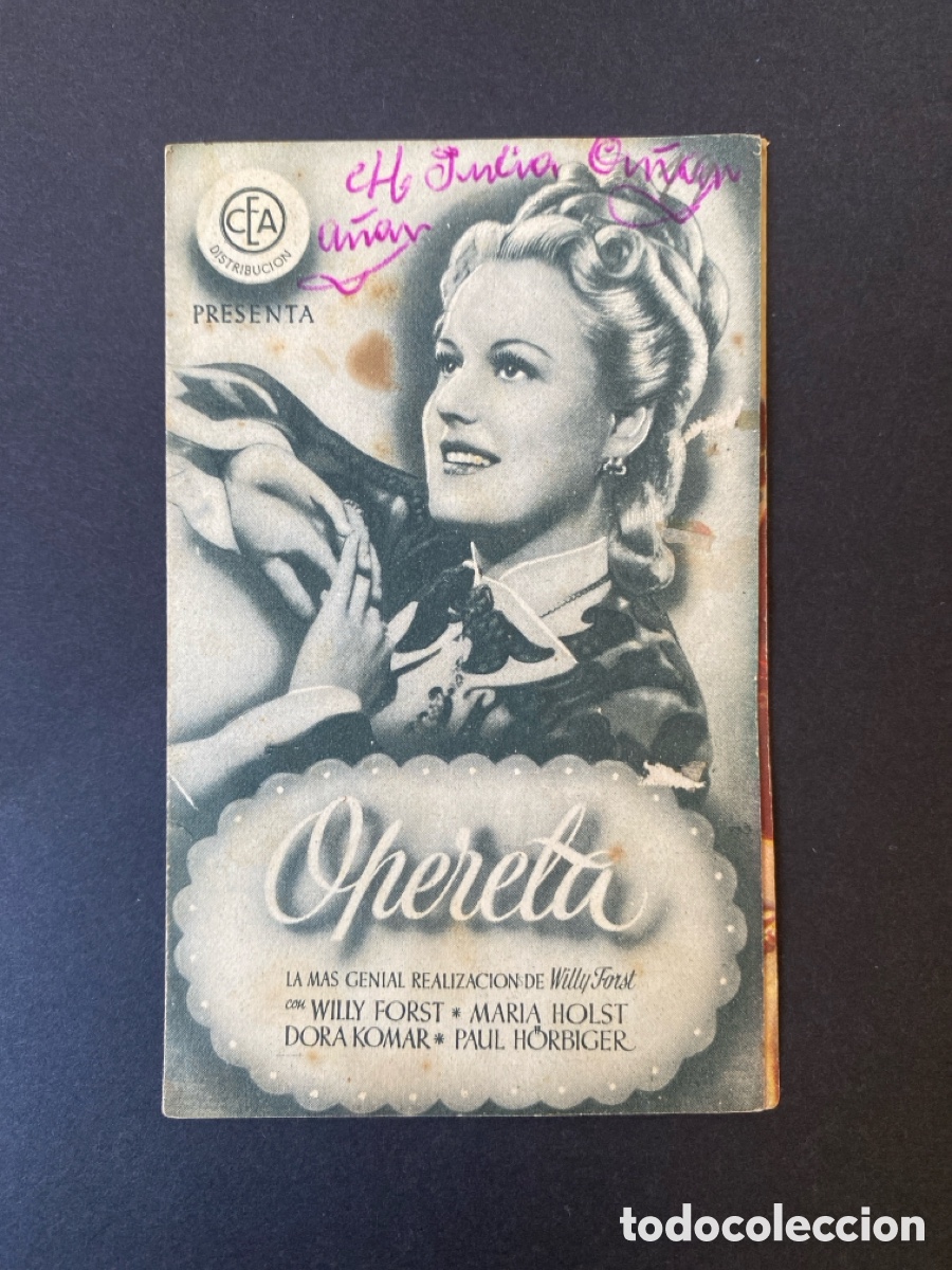 Cine: Programa de cine Opereta