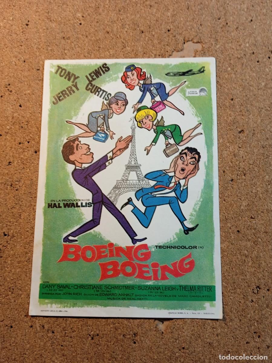 Folhetos de m&atilde;o de filmes antigos de cinema: FOLLETO DE MANO SIN PUBLICIDAD BOEING BOEING