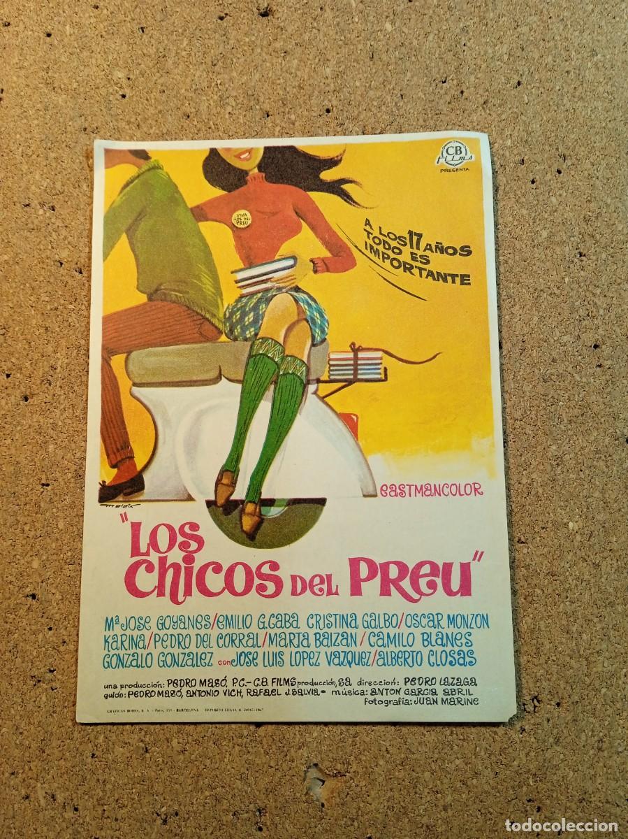 Kino: FOLLETO DE MANO SIN PUBLICIDAD LOS CHICOS DEL PREU