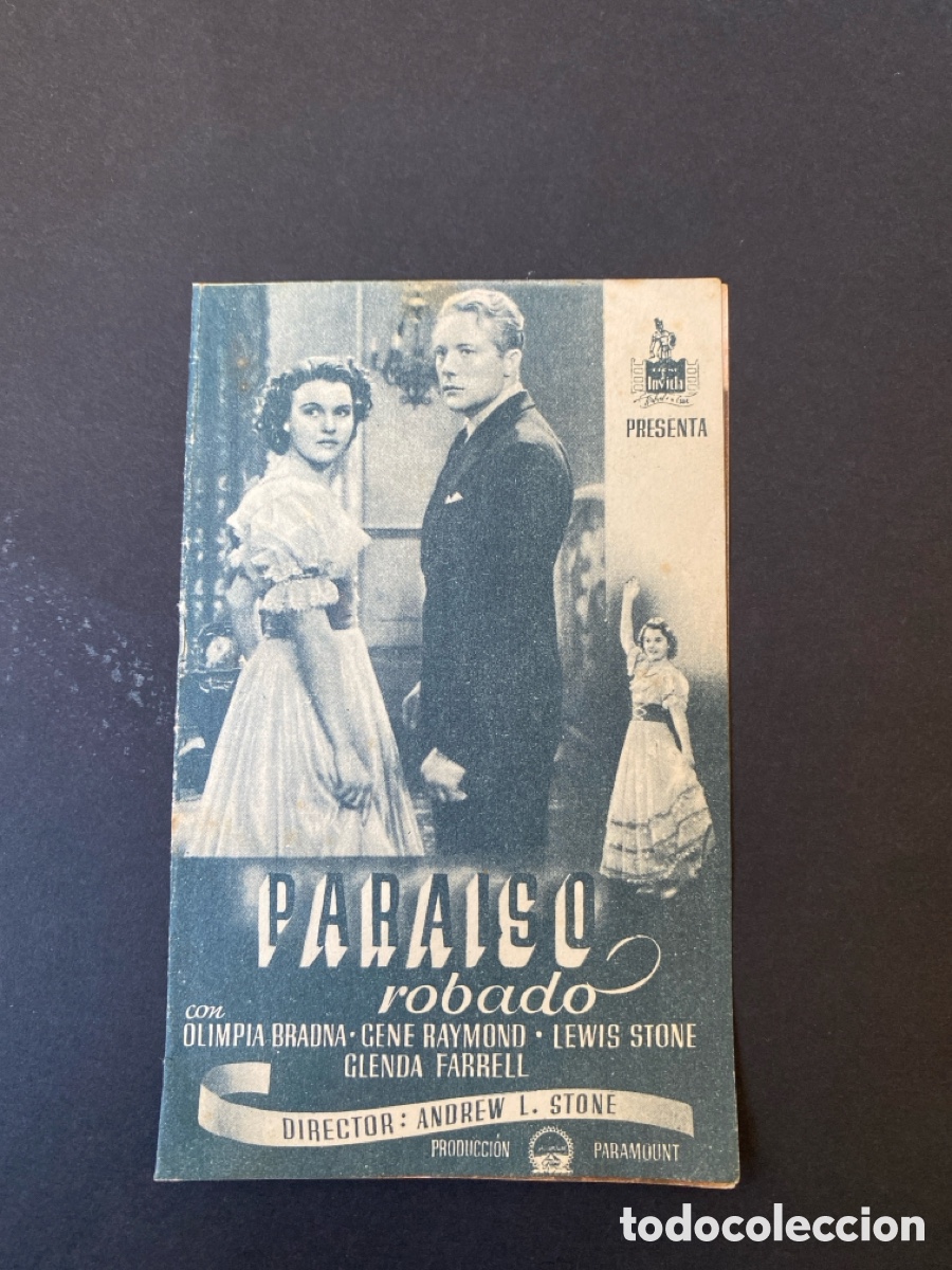 Cine: Programa de cine Para&iacute;so robado