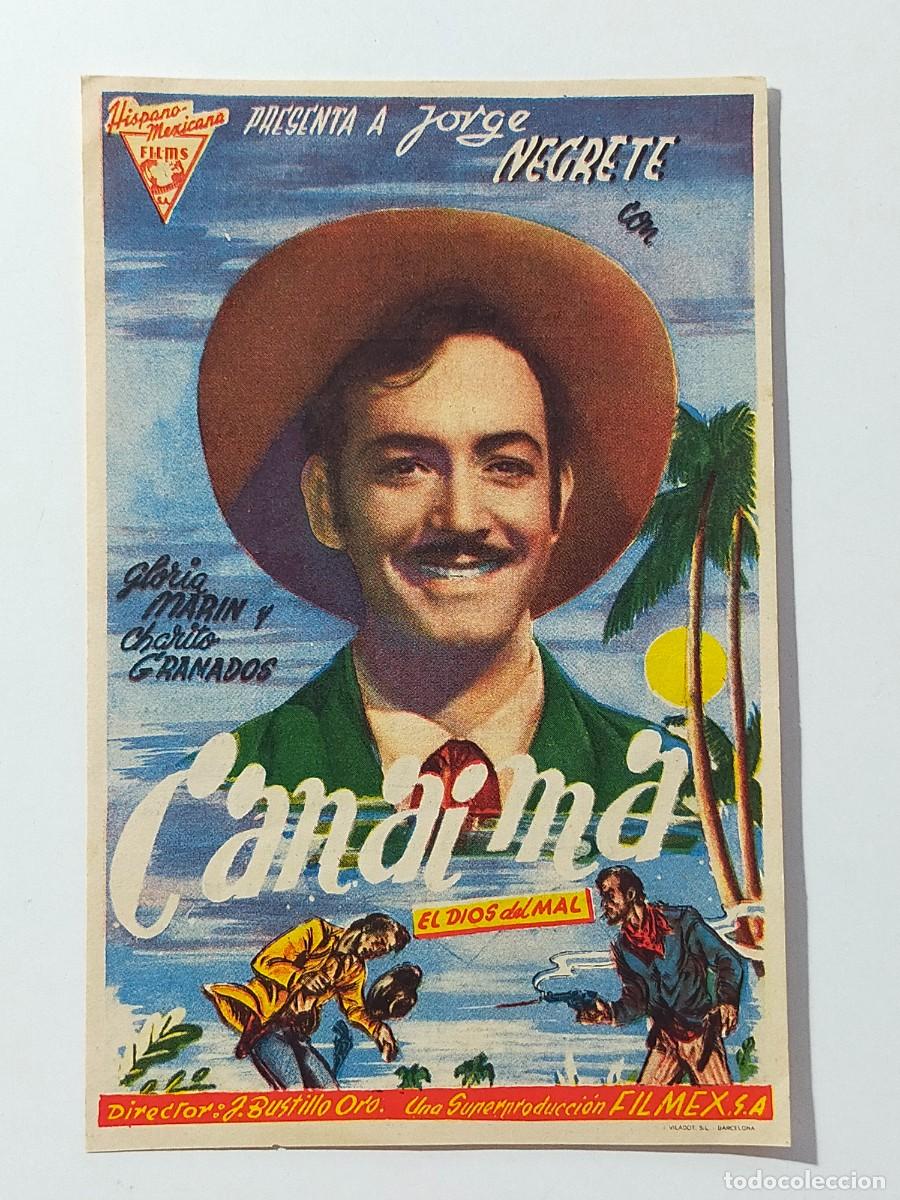 Cine: Programa Sencillo Orig: CANAIMA. Jorge Negrete, Gloria Mar&iacute;n - Cine Almirante (San Fernando, C&aacute;diz)