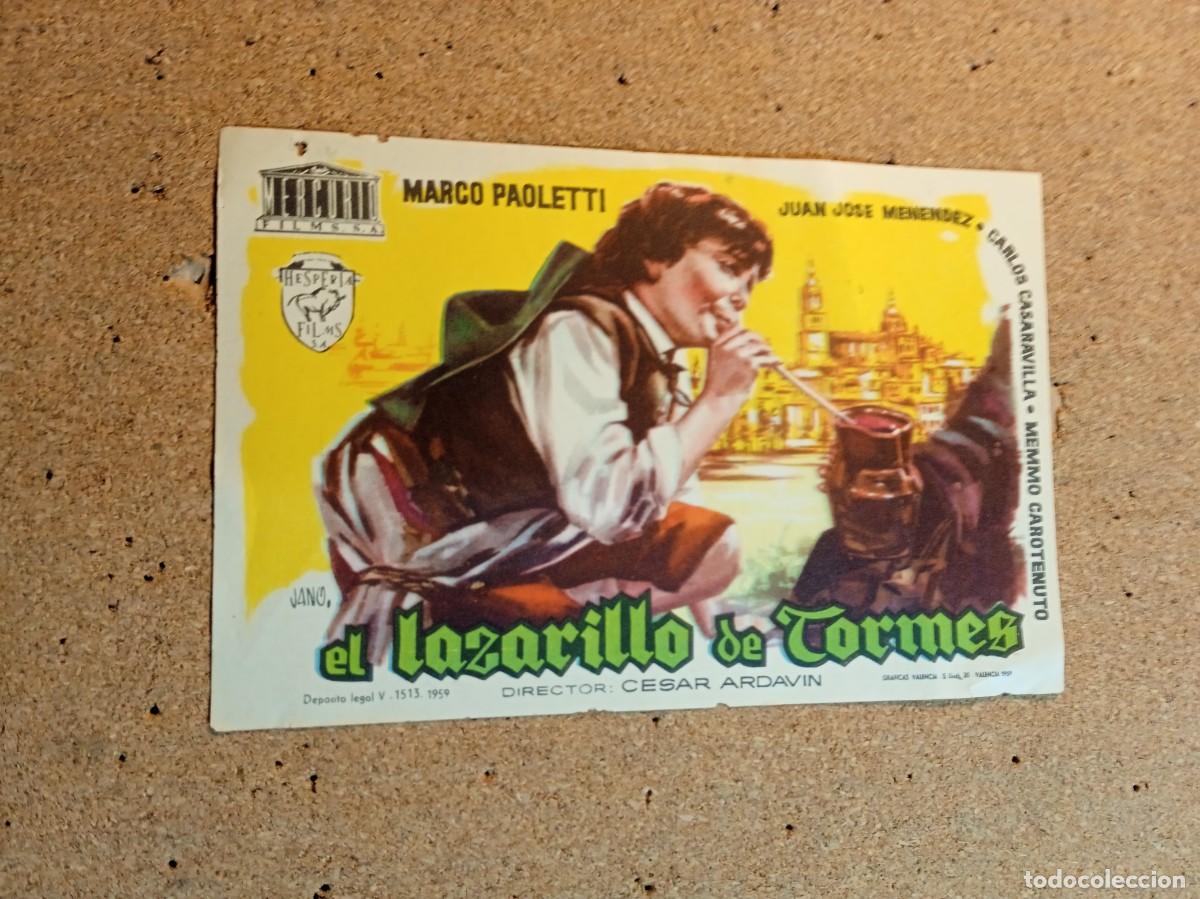 Kino: FOLLETO DE MANO SIN PUBLICIDAD EL LAZARILLO DE TORMES