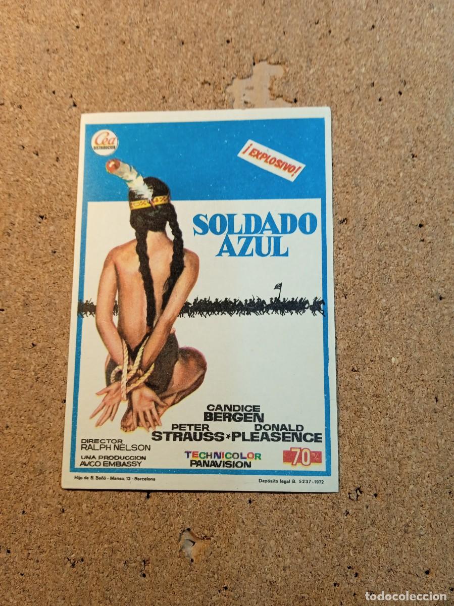 Folhetos de m&atilde;o de filmes antigos de cinema: FOLLETO DE MANO SIN PUBLICIDAD SOLDADO AZUL